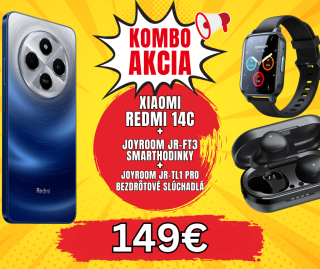 AKCIA! Redmi 14C+Slúchadlá+Smart hodinky